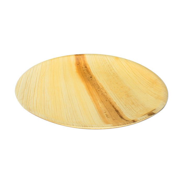 Assiette feuille de palmier - ronde 18cm