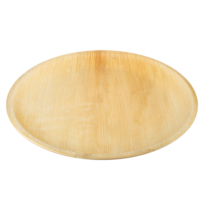 Assiette à pizza feuille de palmier ronde 34 cm