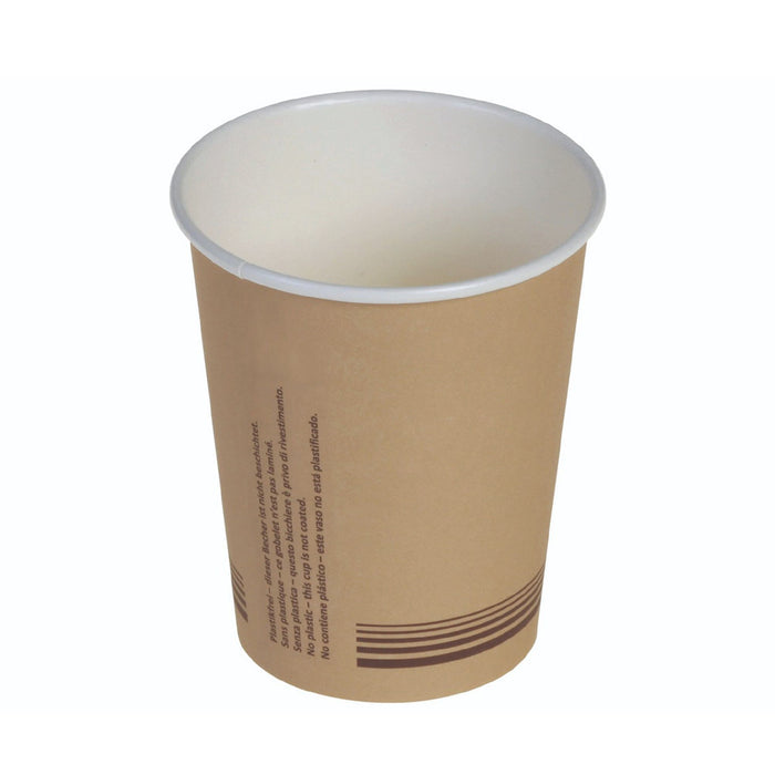 Mug en papier - marron 200ml (8oz) Ø 80mm - PLA