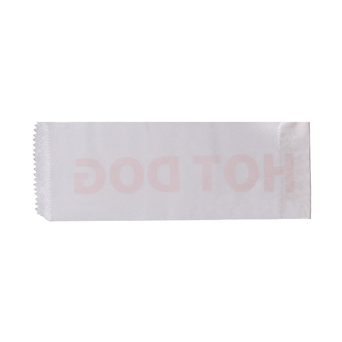 Pochette papier hot dog - blanc 9 x 21 cm