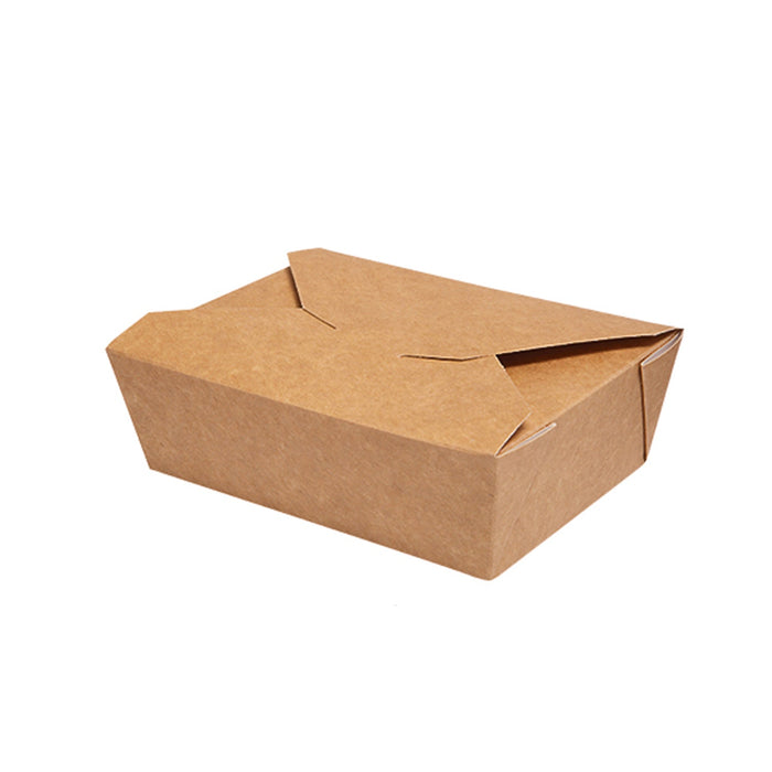 Lunch box en papier - rectangulaire 750ml marron