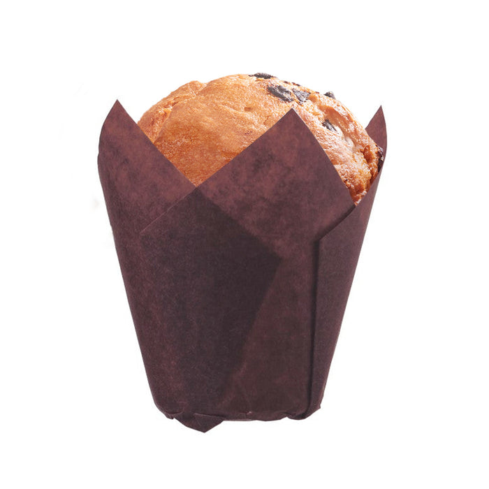 Moules à muffins en papier - marron
