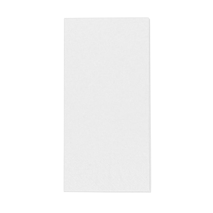 Serviettes en papier - carré blanc 33 cm 3 plis pli 1/8