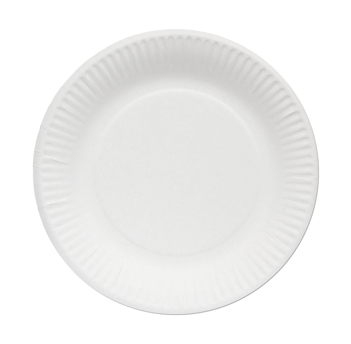 Assiettes jetables en carton - assiettes en papier Ø 20 cm blanc