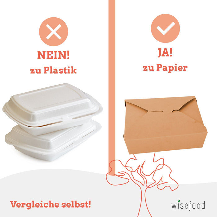 Lunchbox Take Away Box Snackbox compostable - 1100ml