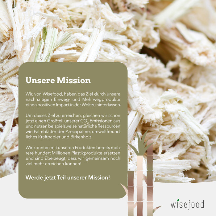 Assiette en bagasse - 17 cm (ronde, blanche)