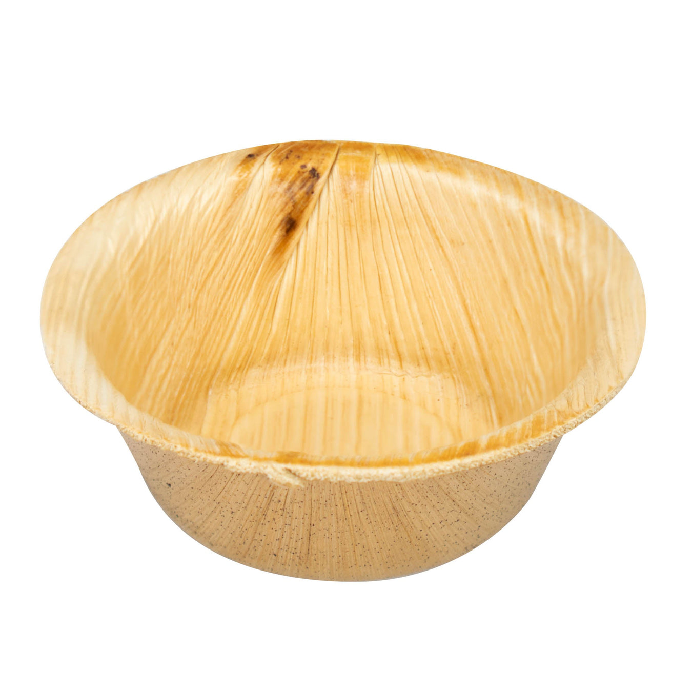 Kleine Palmblatt-Dipschale, rund und tief, Ø 6 cm, 20 ml, beige
