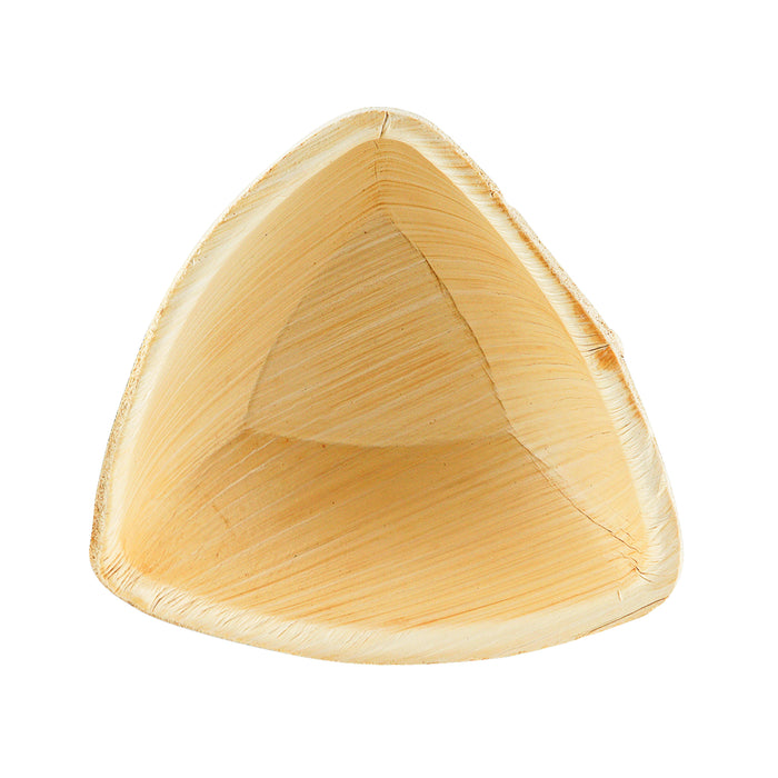 Bol en feuille de palmier triangulaire profond 175ml 13 cm 25 pcs.